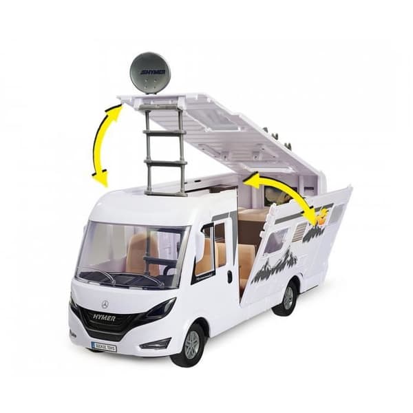 Leksak - Dickie Toys - Hymer husbil - Utfällbar - Inkluderade tillbehör - 30 cm