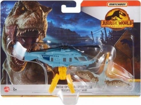 Mattel Pojazd fyrstikkeske Jurassic World Transporter Dinozaur?w Quetzal-Copter