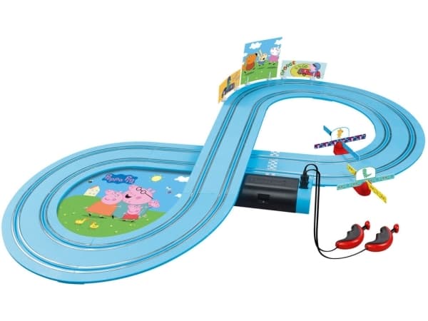 Carrera FIRST Peppa Pig Kids GranPrix, Racingkjøretøy og banesett, 3 år, Flerfarget
