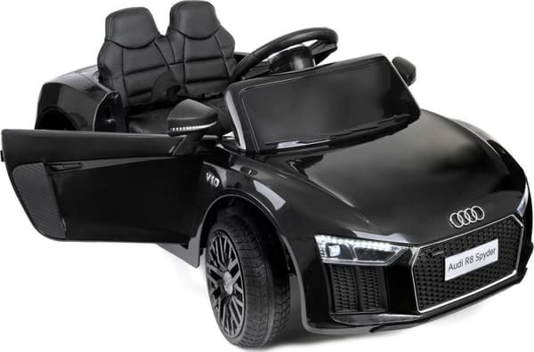 Elektrisk børnebil - batteribil - Audi R8 Spyder - sort