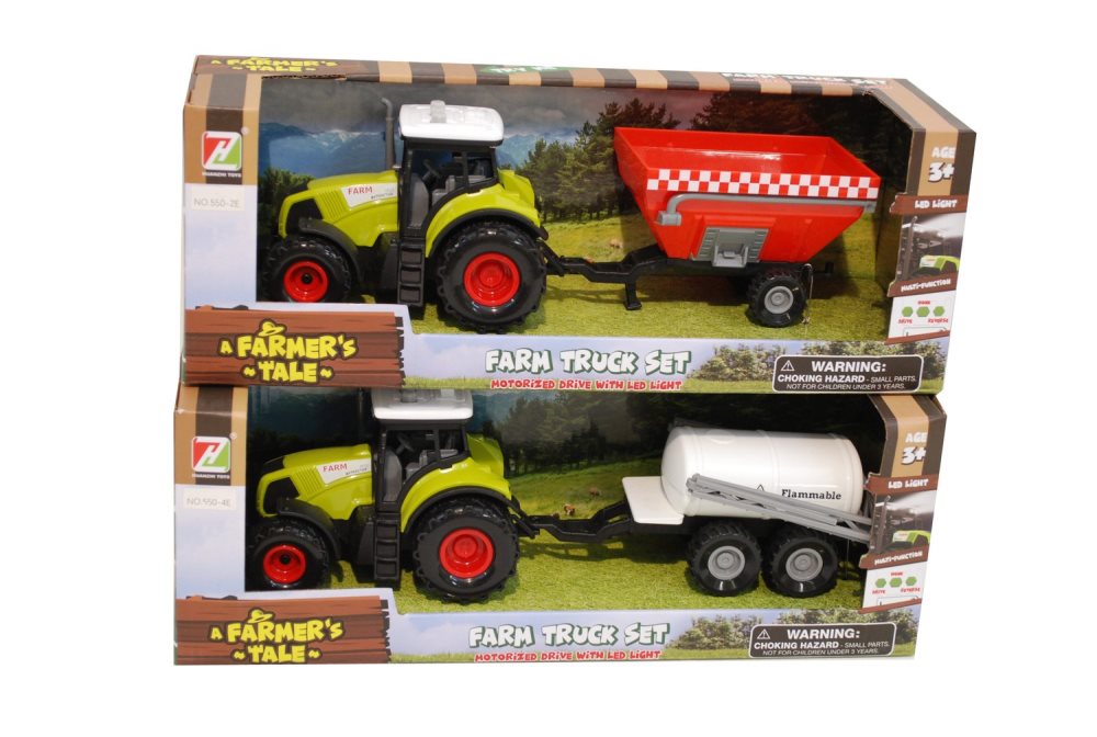 Traktor med Vagn, 28 cm - Alrico