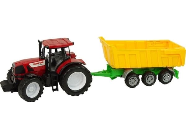 Lean Sport Stor röd traktor med tippvagn