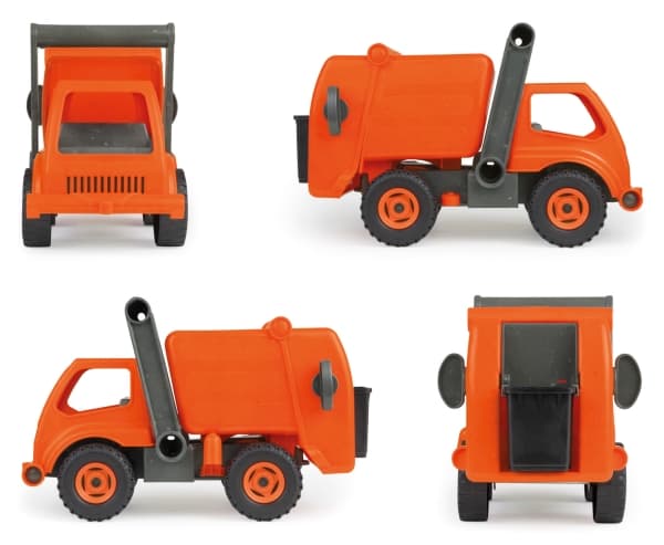 Lena EcoActives SM04216, Søppelbil, 2 år, Plast, Tre, Grå, Oransje