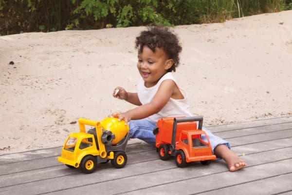 Lena EcoActives SM04216, Søppelbil, 2 år, Plast, Tre, Grå, Oransje