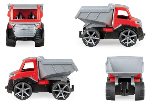 Lena TRUXX Dump Truck - 29cm, Dumper, 2 År, Gummi, Stål, Grå, Röd