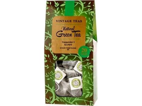 Vintage Teas Herbata zielona Natural Green Tea - Gunpowder 1 Kandy - 20 torebek