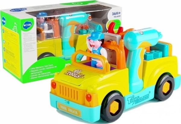 LEANToys Battery-operated toy car for disassembling