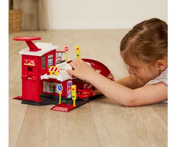 Majorette 212050038, Set med fordon och bana, 5 År, Plast, Svart, Röd, Vit, Gul