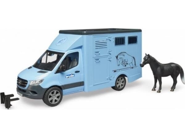 Bruder Mercedes-Benz Sprinter animal transport with horse toy