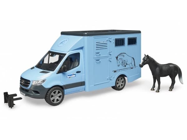 Bruder Mercedes-Benz Sprinter animal transport with horse toy