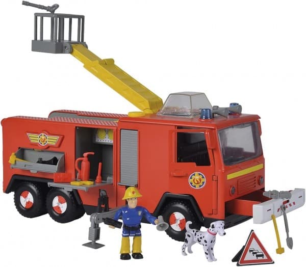 Simba brannmann Sam Jupiter Pro brannbil + Sam figur + hundefigur (9252516)