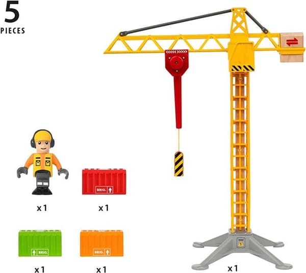 Stor BRIO ljuskran - Modell 33835 - Byggleksak för barn från 3 år och uppåt