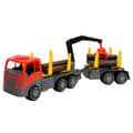 Miniatyrbillede 1 af 2: Plasto Trælastbil med trailer