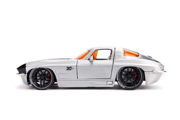 Jada Toys 253745006, Montert på forhånd, Klassisk bil, 1:24, Chevrolet Corvette 1963, Alle kjønn, Metallisk