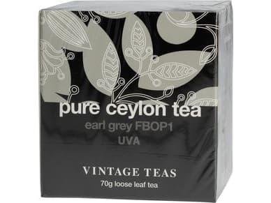 Vintage Teas Vintage Teas Puhdas Ceylon tee - Musta tee Earl Gray FBOP1 70g 70g