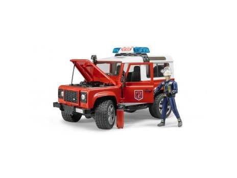 Bruder Land Rover Defender Station Wagon fire department toy