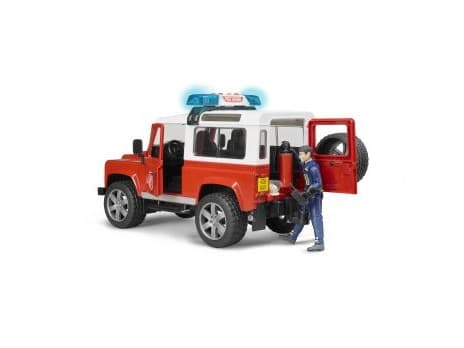 Bruder Land Rover Defender Station Wagon fire department toy