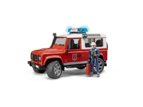 Bruder Land Rover Defender Station Wagon fire department toy