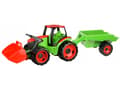 Miniatyrbilde 1 av 3: Lena leketraktor med frontlaster og tilhenger