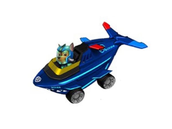Paw Patrol Aqua Themed Vehicles - Chase