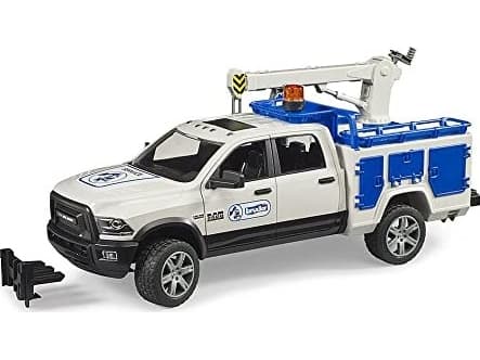 BRUDER RAM 2500 Service Truck, Kjøretøy, 4 år, Akrylonitril-butadien-styren (ABS), Sort, Blå, Hvit