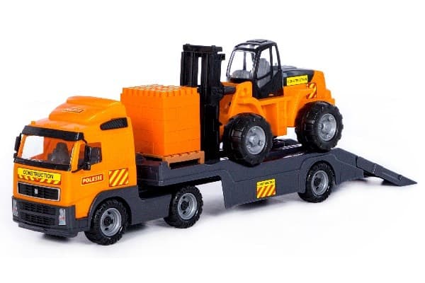 POLESIE Lastbil trailer m.gaffeltruck 750x230x345mm