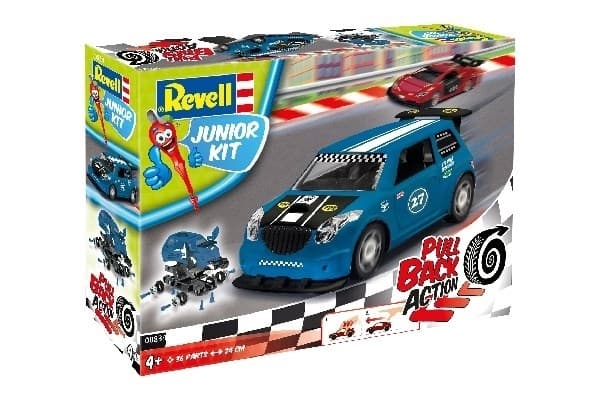 Revell 1:20 JUNIOR KIT Pull Back Rallye Car, blue