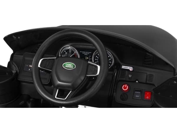 Land Rover Discovery lapsille Musta + Kaukosäädin + 5-pistevaljaat + Istuimen säätö + EVA + MP3-LED