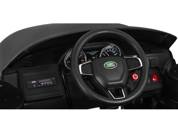 Land Rover Discovery lapsille Musta + Kaukosäädin + 5-pistevaljaat + Istuimen säätö + EVA + MP3-LED
