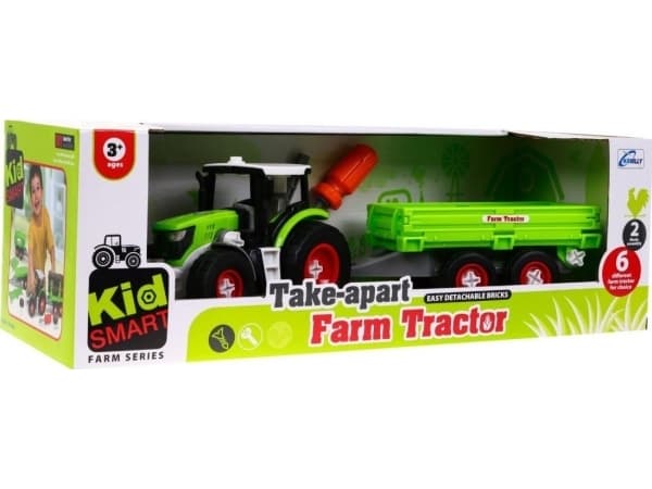 Ramiz avtakbar traktor med tilhengerleke for barn