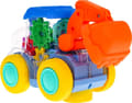 Miniatyrbild 3 av 5: Ramiz Interaktiv färgglad grävmaskin med drivning för barn 3+ Växlar + rörlig skopa