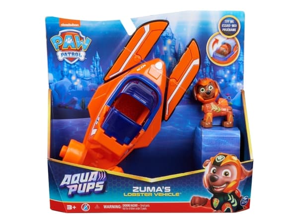 PAW Patrol Aqua Pups Zuma Lobster Vehicle, Ajoneuvo, 3 vuosi/vuosia, Sininen, Oranssi
