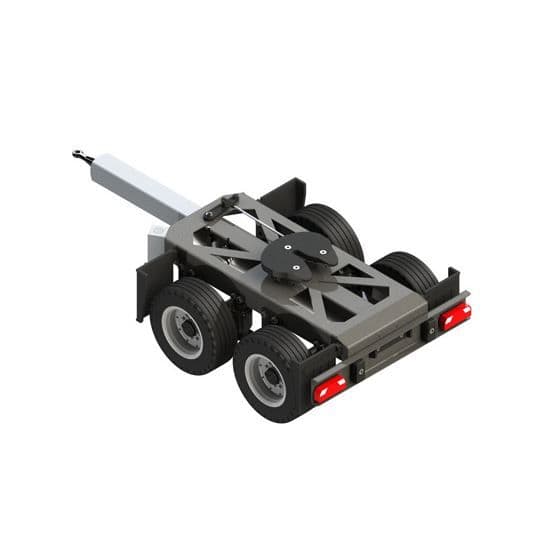 Carson 1/14 2-axlig dolly - Lastbil - CARSON märke - Justerbar dragstång - Luftkudde stötdämpare
