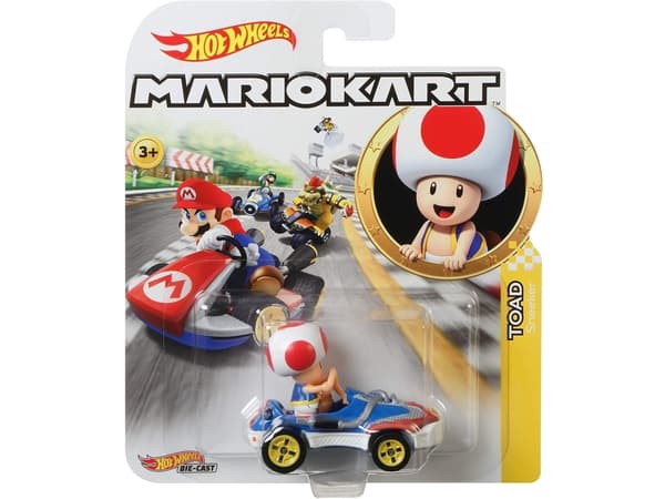 Hot Wheels Mario Kart Toad Sneeker Vehicle