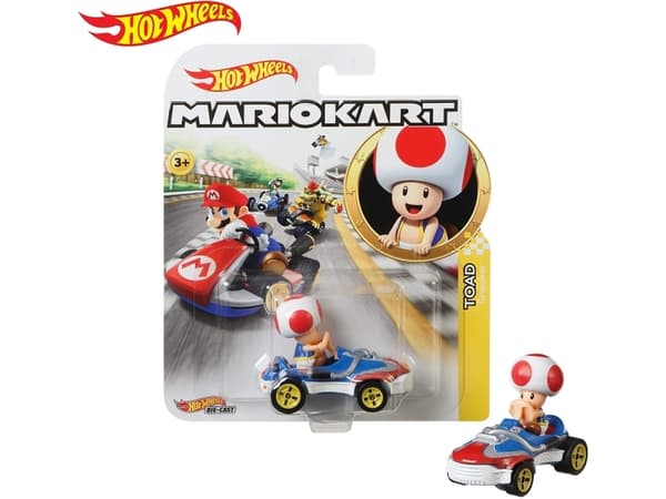 Hot Wheels Mario Kart Toad Sneeker Vehicle