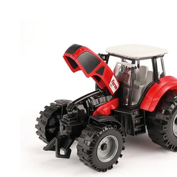 Traktor Traktor med friktion 19 cm Rød/Sort