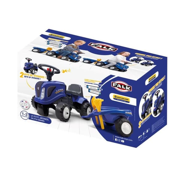Falk New Holland Walking Tractor Set Blå