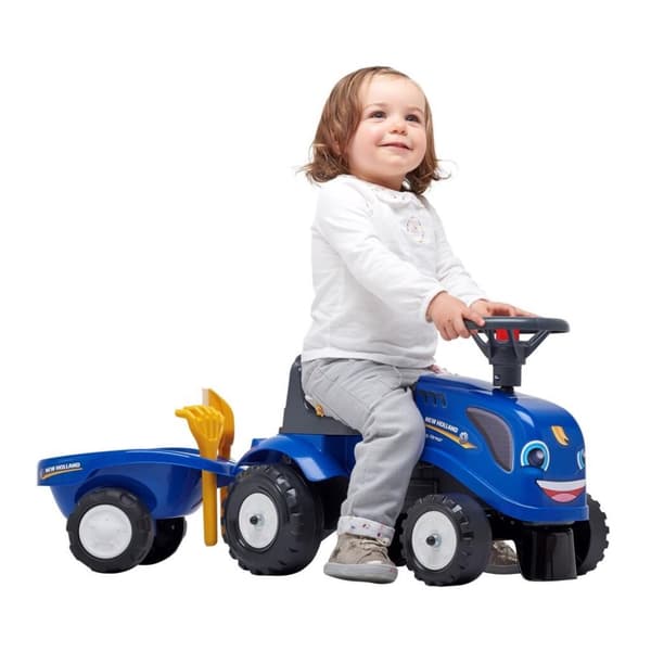 Falk New Holland Walking Tractor Set Blå