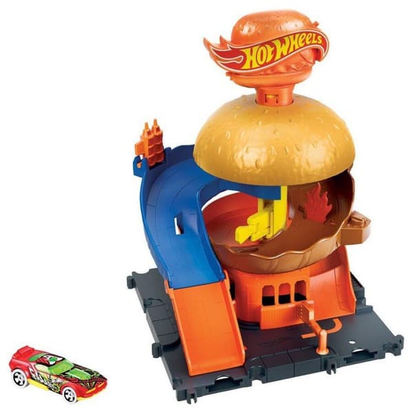 Hot Wheels City Downtown Playset -valikoima