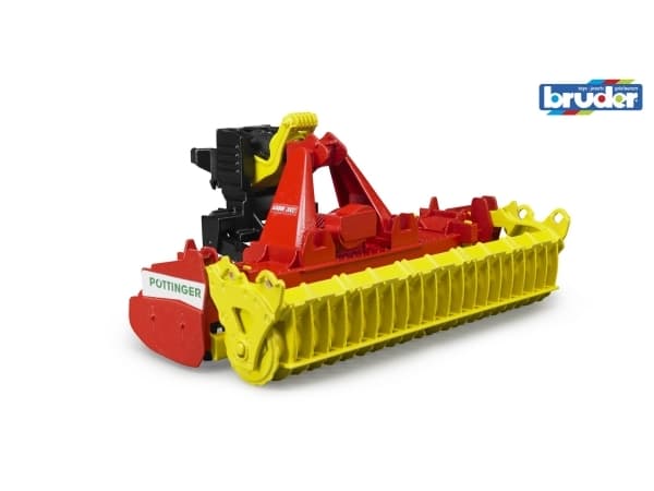 BRUDER Pöttinger Lion 3002 - Rød - Gul - Plast (02346) Rød, Gult