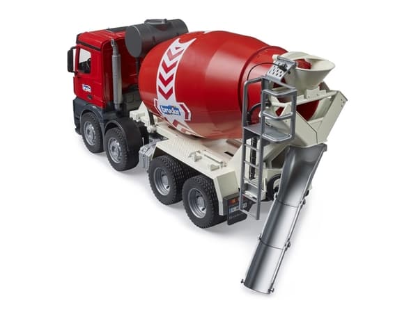 BRUDER MB Arocs Betonmisch LKW, Betongblandebil, 4 år, Akrylonitril-butadien-styren (ABS), Plast, Rød, Hvit
