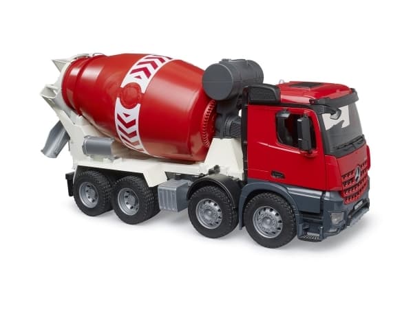 BRUDER MB Arocs Betonmisch LKW, Betongblandebil, 4 år, Akrylonitril-butadien-styren (ABS), Plast, Rød, Hvit