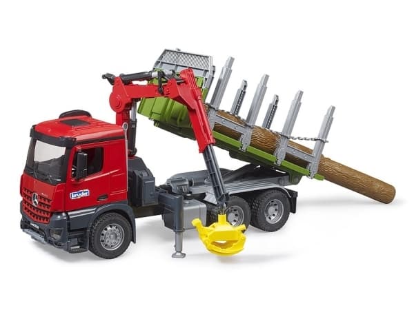 Brother - MB Arocs tømmertransportbil med lastekran, grip + 3 stokker