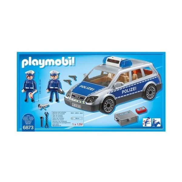 Leksak - PLAYMOBIL - 6873 - Polisbil - Blinkande ljus - Siren - Blandat
