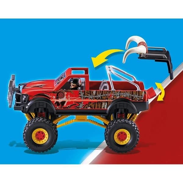 PLAYMOBIL - 70549 - 4x4 Stunt Show Bull - Blå - Blandat - 970g