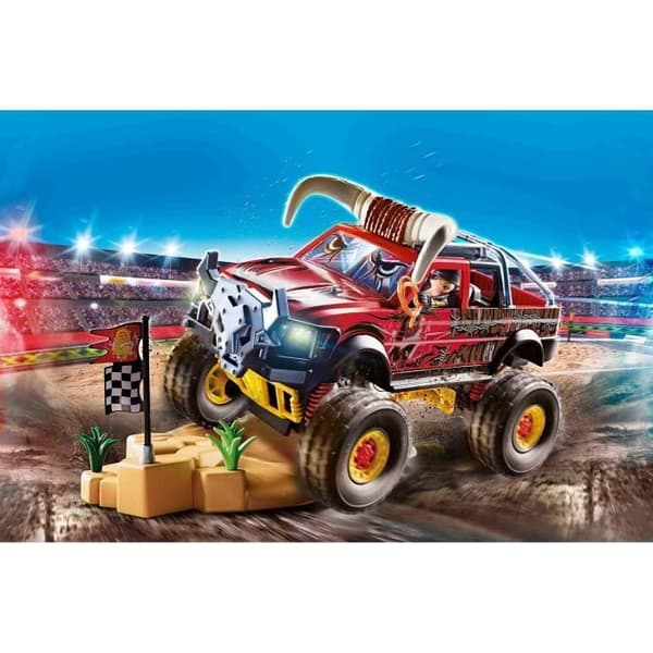 PLAYMOBIL - 70549 - 4x4 Stunt Show Bull - Blå - Blandat - 970g