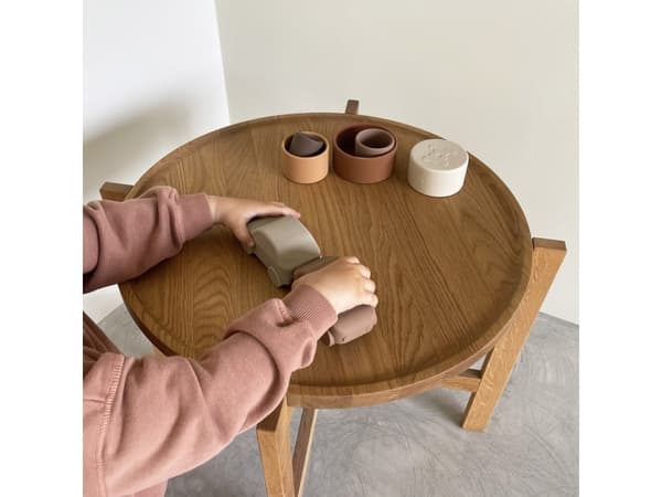 Mushie nuuroo - 2 Cobblestone silikon lekebiler