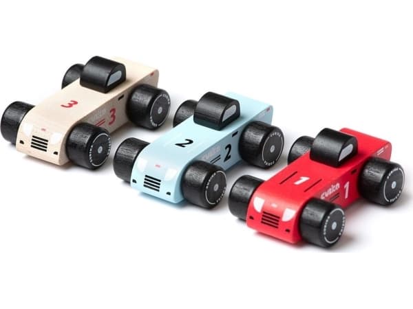 Cubika Puiset kilpa-autot 3 kpl 18m+ Cubika