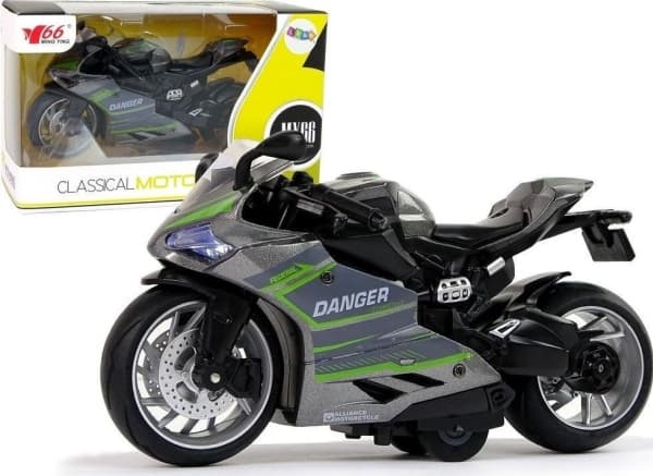 Lean Sport motoriserad sportmotorcykel 1:12 grön