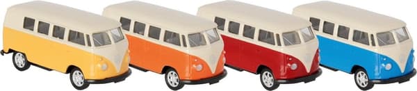 Volkswagen Microbus (1962), trykstøbt, 1:60, L= 7,3 cm - Goki